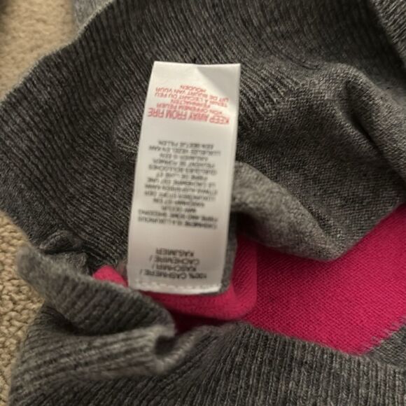 Brodie XS grey pink horse cashmere sweater - Picture 5 of 6